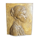 Patinated plaster bas-relief signed Robert Coutin, early 20th century.
