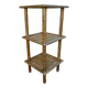 Bamboo shelf and rattan weaving