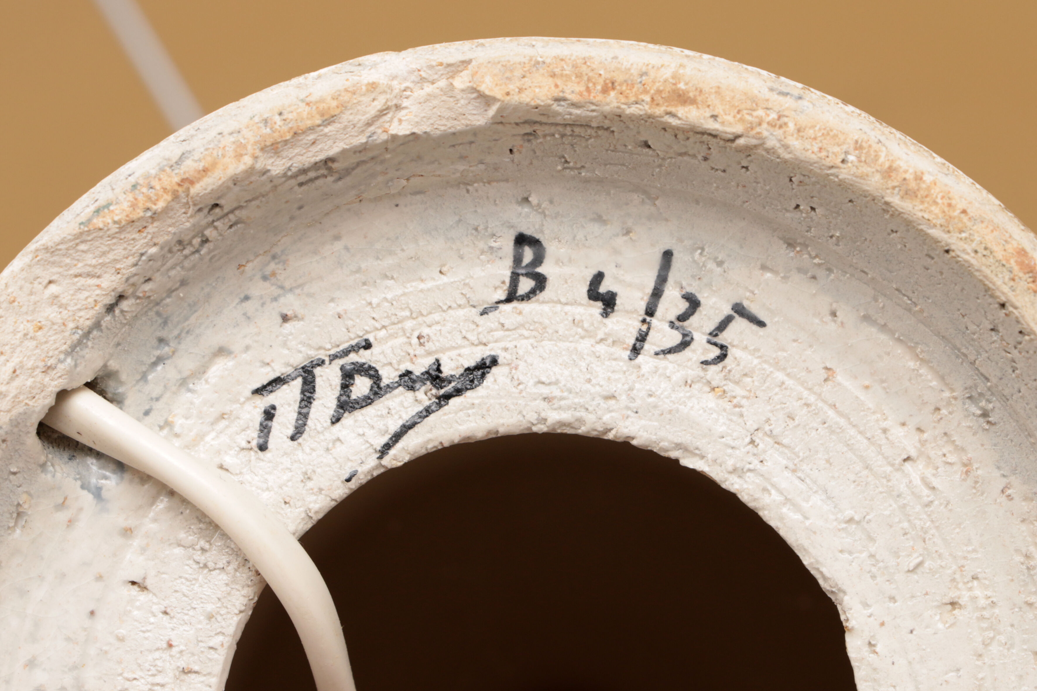 Table lamp made of ceramic design by Aldo Londi by Bergboms, 1960s