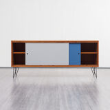 Vintage string, reversible doors, teak, 165cm