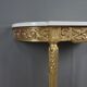 Petite console en marbre et bois doré, style Louis XVI – début XXe