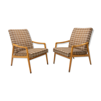 Pair of mid century eastern bloc armchairs by Jiří Jiroutek for Interiér Praha, 1970´s