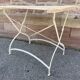 pedestal table bistro cafe restaurant iron metal garden bistro 1960s vintage