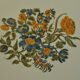 Flat ewer basin earthenware Moustiers Sud France 18th century flower solanée