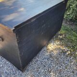 Black wooden chest
