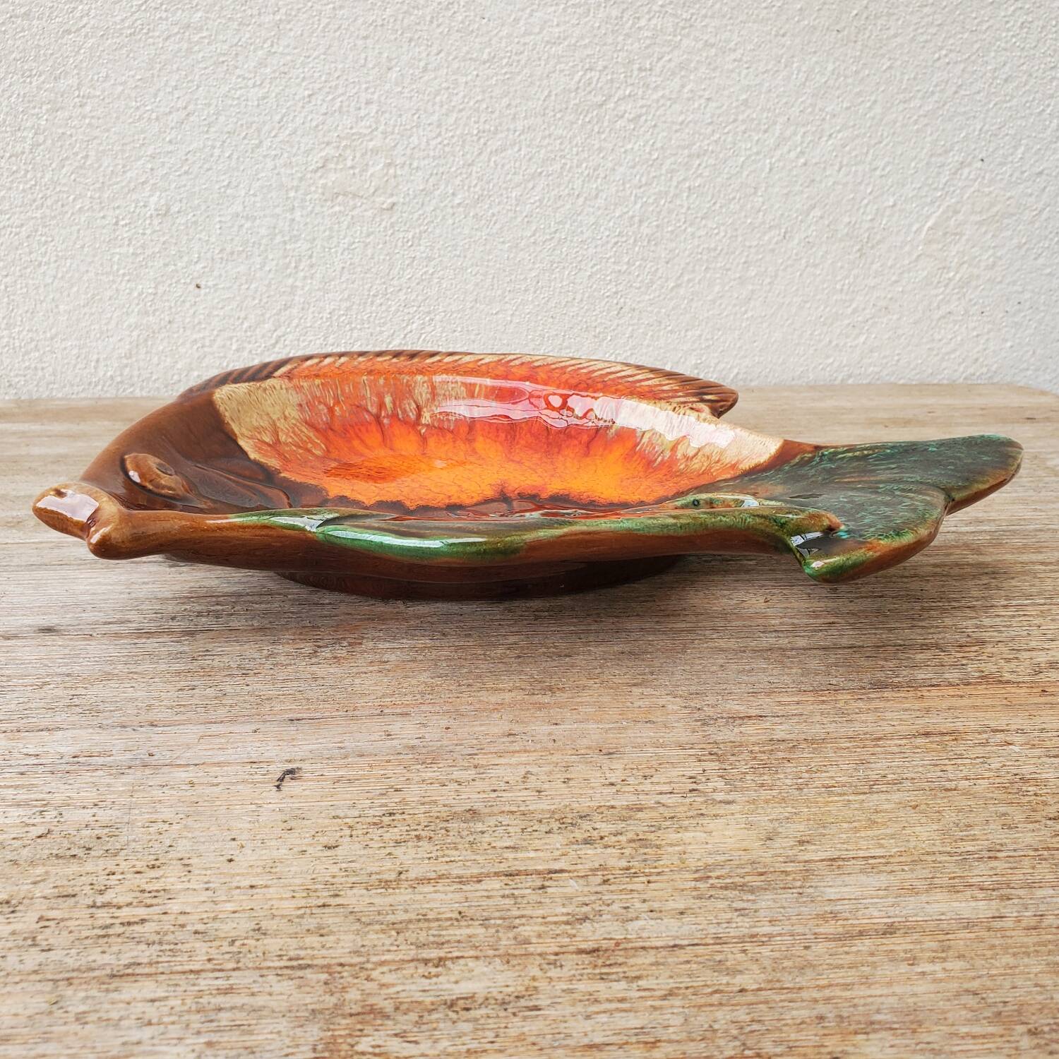 Vintage ceramic fish pocket