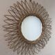 Miroir rotin vintage, 40 cm
