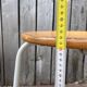 Vintage industrial stackable stool in wood and metal