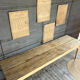 Console d’atelier bois brut