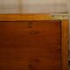 Vintage military campaign chest of drawers in burr yew wood.