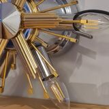 Ceiling lamp, wall lamp, chandelier sun, star, Italy vintage 1960