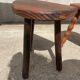 Tabouret en bois tripode vintage