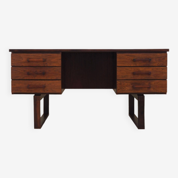 Rosewood desk, Danish design, 1960s, designer: Torben Valeur & Henning Jensen, manufacturer: Dyrlund