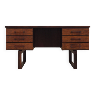 Rosewood desk, Danish design, 1960s, designer: Torben Valeur & Henning Jensen, manufacturer: Dyrlund