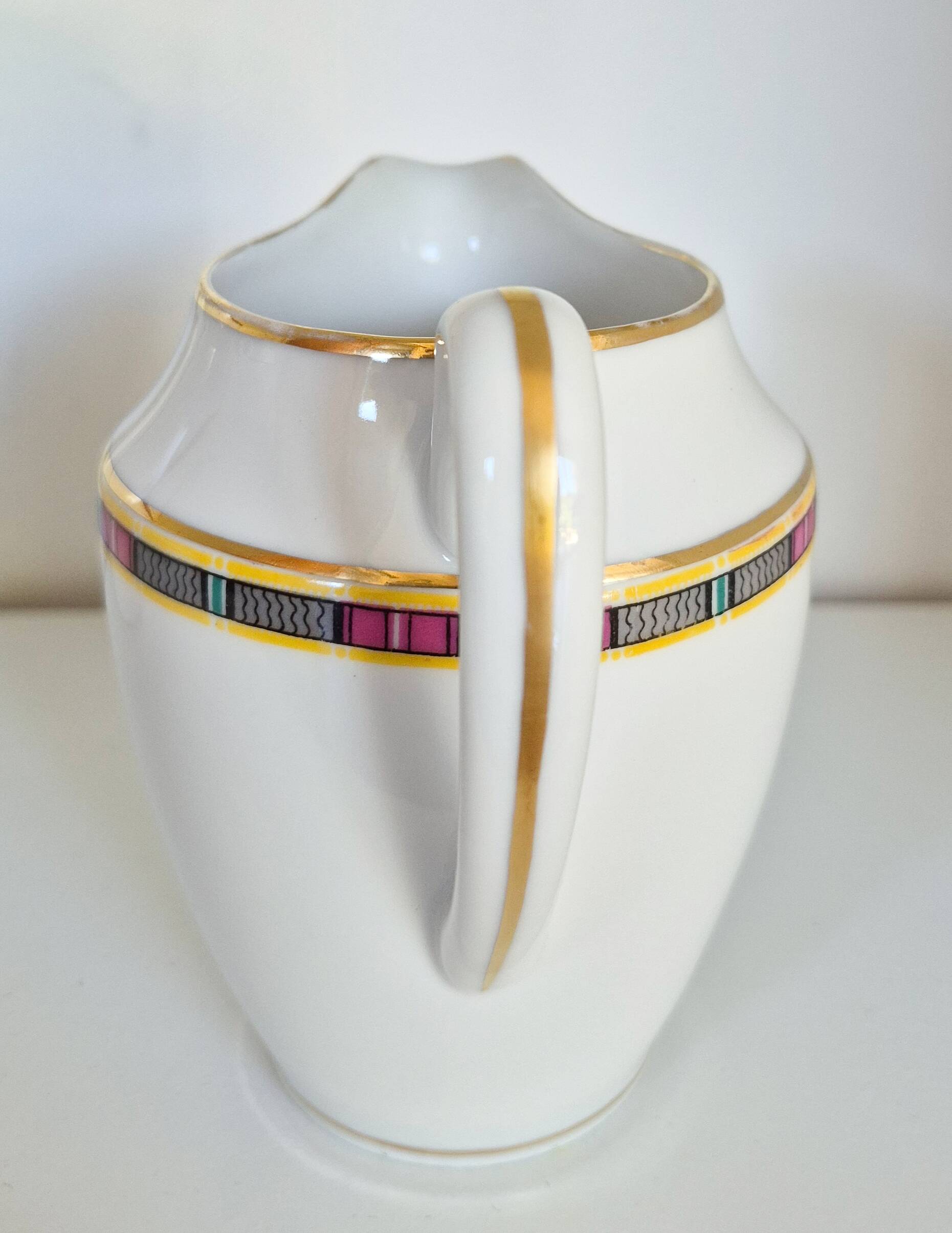 Limoges porcelain coffee service, vintage French.