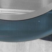 Luigi Fontana design blue cobalt mirror deco years 40 Fontana Arte
