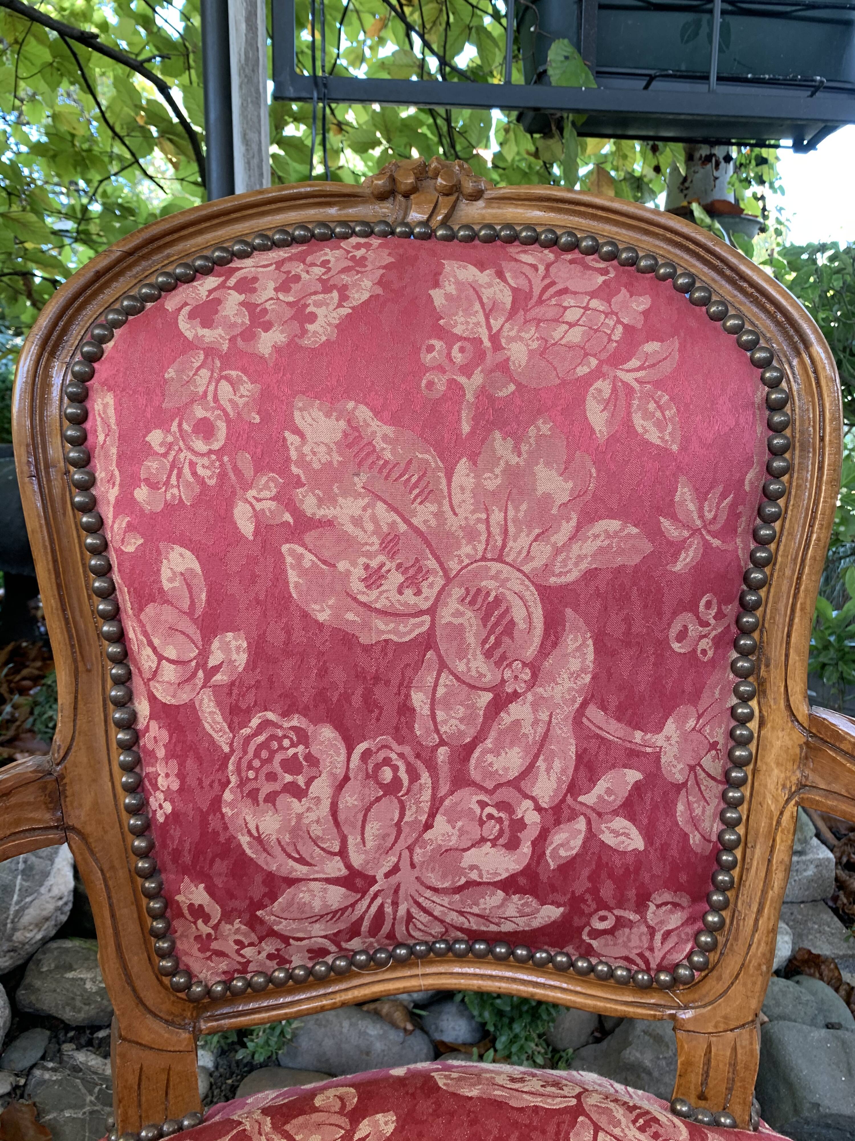 Pair of pink armchairs