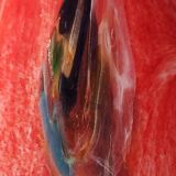 Large Floral Ball Vase/Kaysersberg Art Glassware. Speckled/Volutes