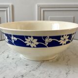 Salad bowl Badonviller blue klein 30s