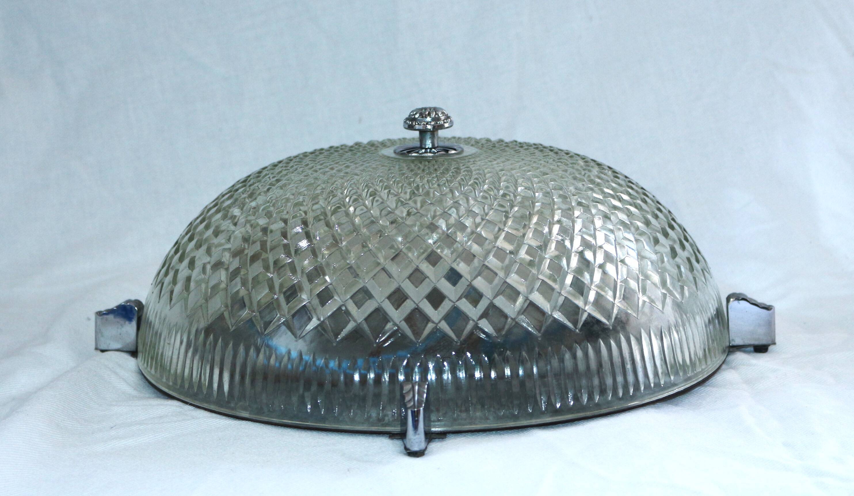 Diamond glass ceiling light