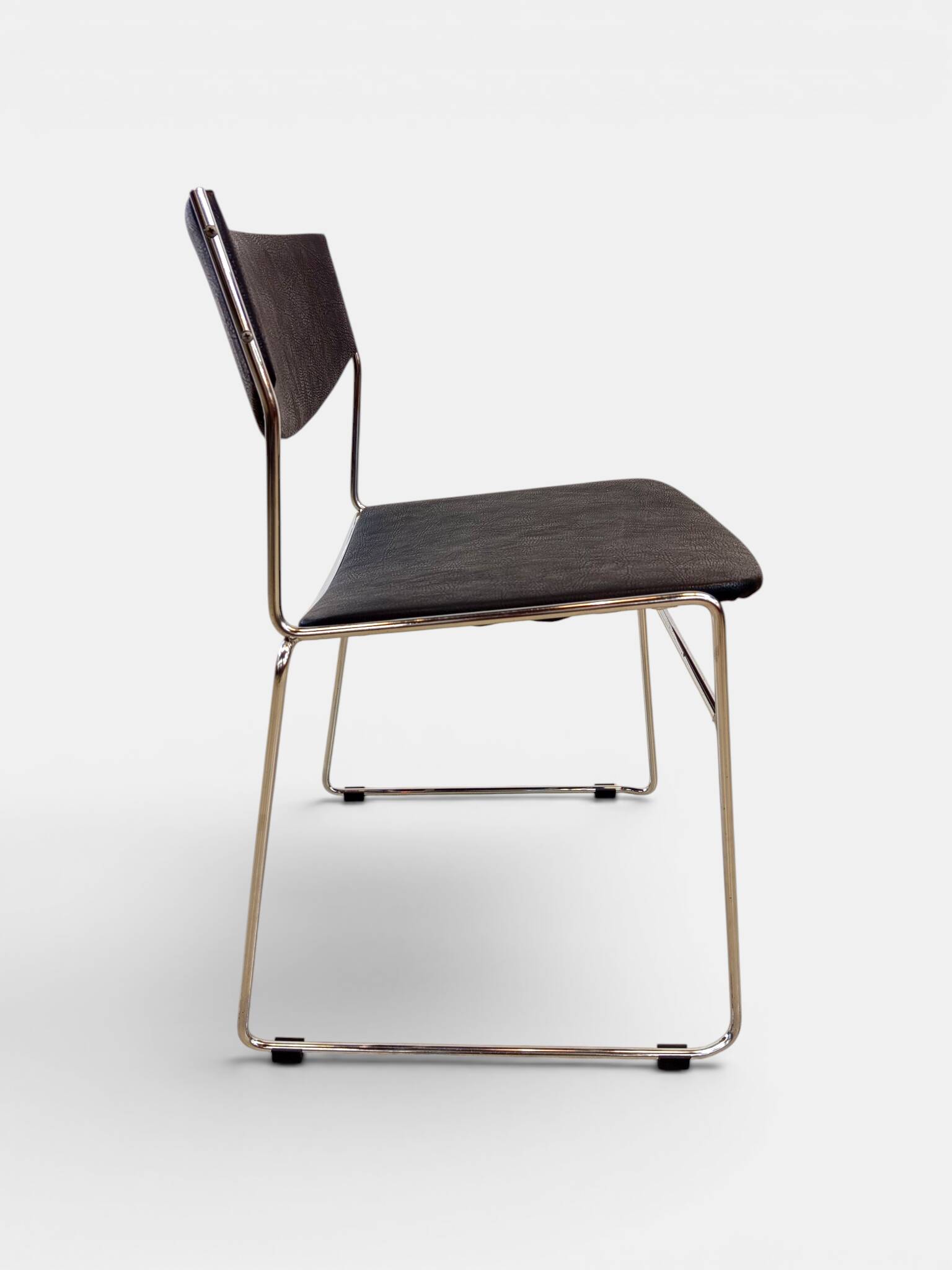 Stackable sled chair from the 1970s.