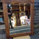 Solid teak mirror