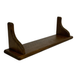 Vintage book shelf wall rack 1970s in wood  - minimalist design