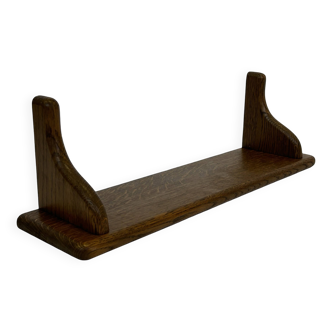 Vintage book shelf wall rack 1970s in wood  - minimalist design