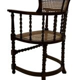 Antique Barley Twist, Rattan Seated Captains Chair easy chair Classic