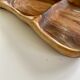Plat en bois compartimenté
