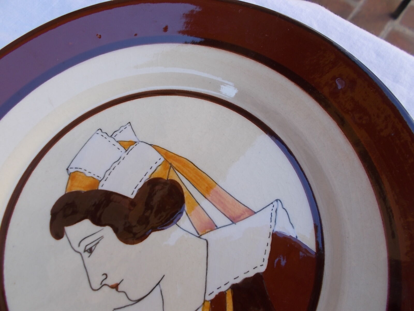 Decorative plates hb henriot quimper