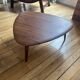 Organic Walnut Coffee Table - Mid-Century Modern Style