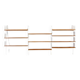 Retro Vintage Danish Modern Teak Book Wall Shelving System Bookcase 50s 60s 70s
