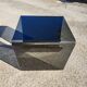 Table basse porte livres en verre 1970