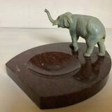 Marble elephant ashtray/trinket tray
