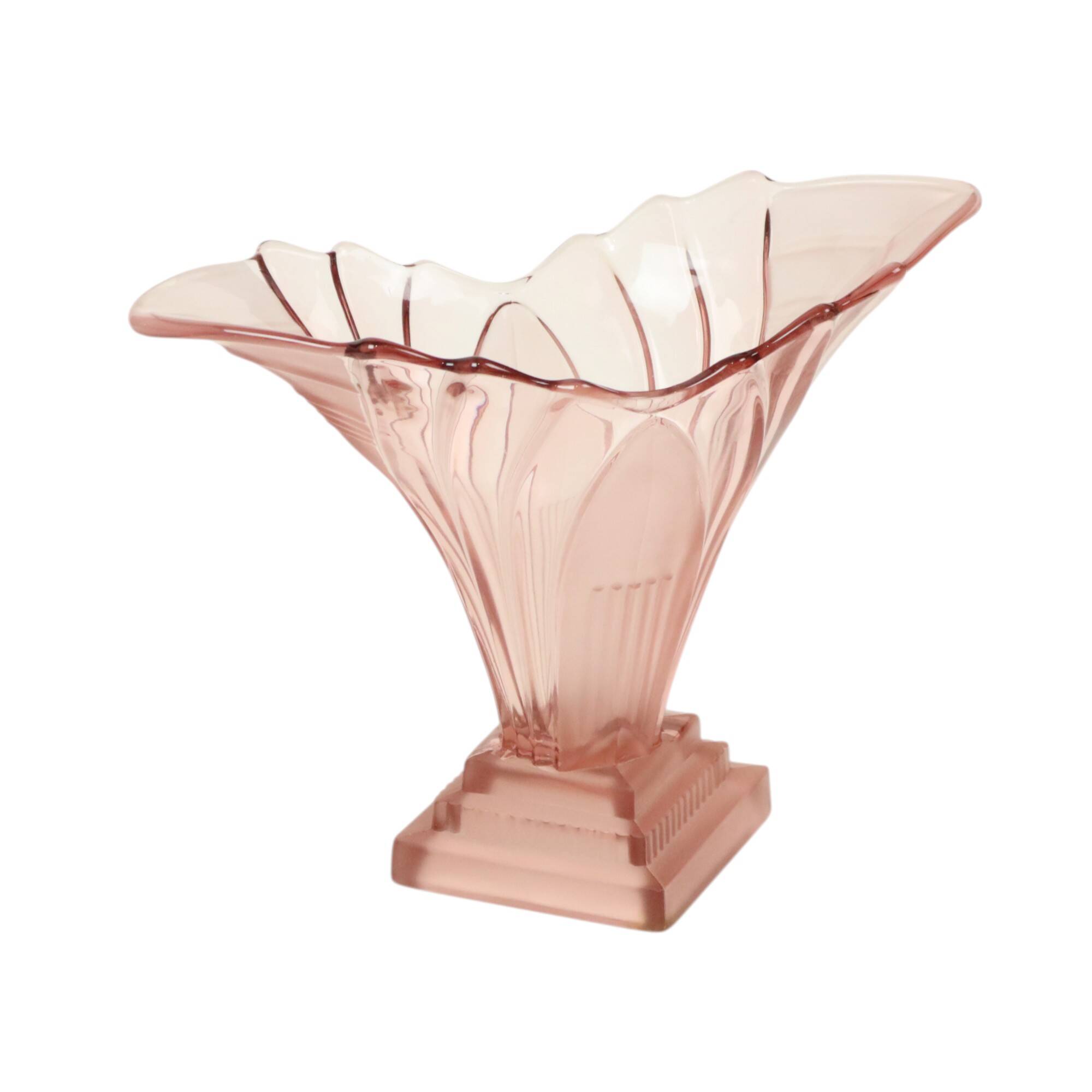Art Deco Style Vase Model Greta 1950s Walther VEB Sachsenglas