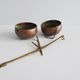 Hanging scales, antique brass and copper scales, hanging basket
