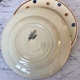 Lot of 4 flat plates Sarreguemines