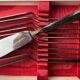 Goldsmith's box of 19 fish cutlery