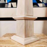 1970s Stunning Pair of Big Obelisks in Marble of Carrara.