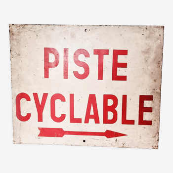 Panneau piste cyclable