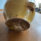 Oil jar called “conscience” in glazed terracotta