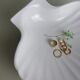 White ceramic shell pocket tray