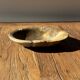 Dark beige oval petrified wood bowl 25x19 - 3782