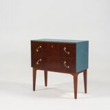 Commode en acajou et teck des années 1950
