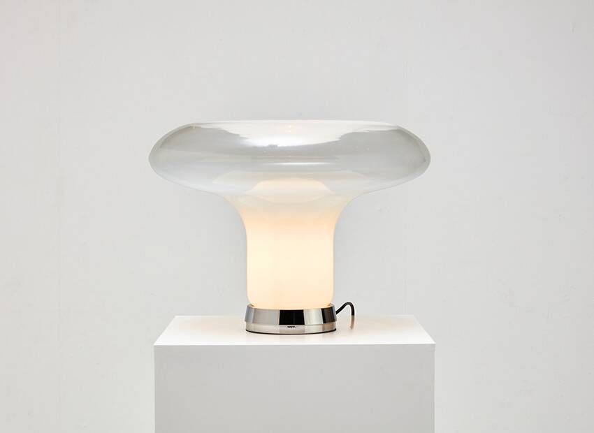 Angelo Mangiarotti Early lesbo Table Lamp for Artemide Italy 1967