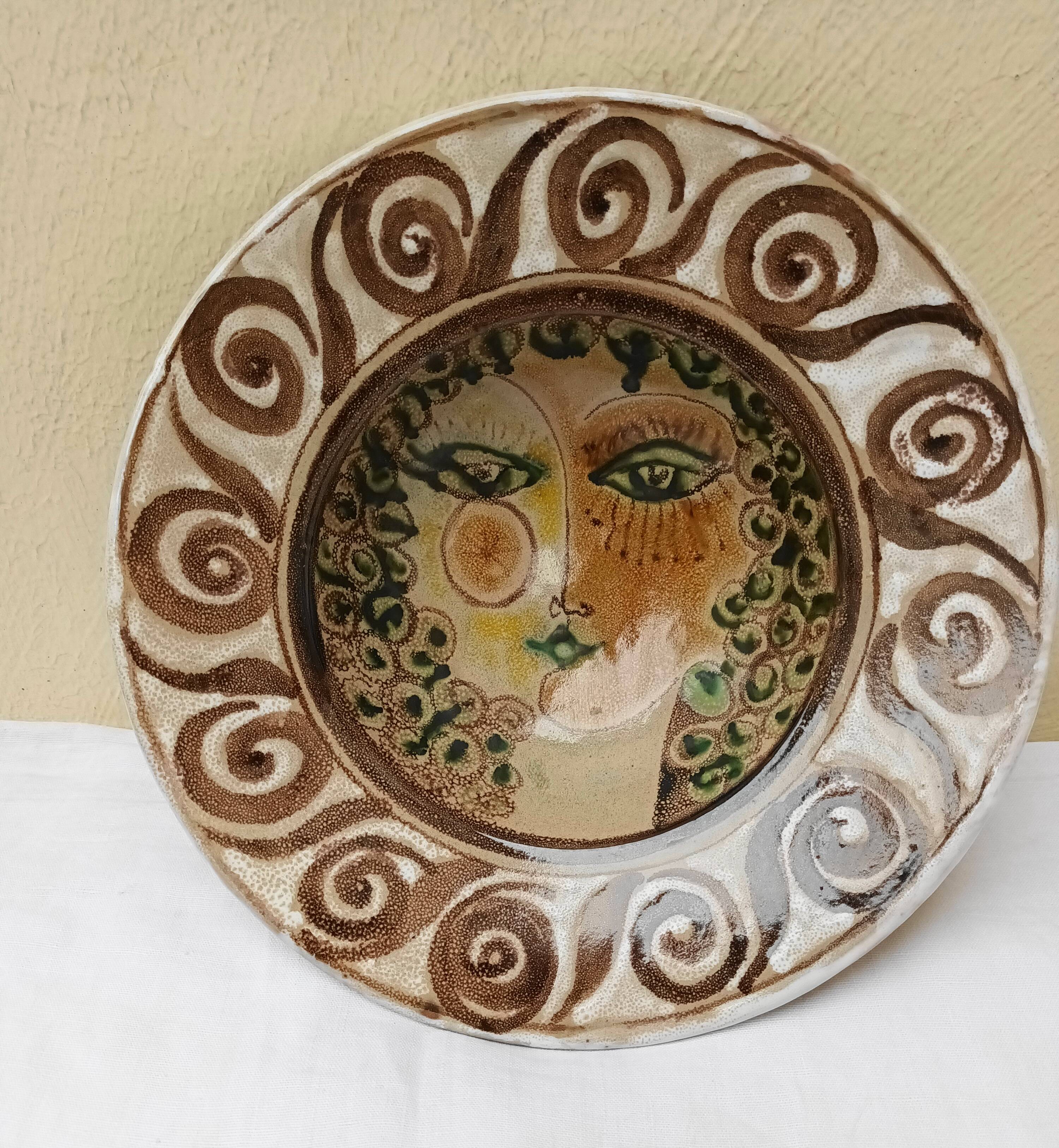 Decorative plate or dish by Elio Schiavon and Gunter Erhart, 1960s