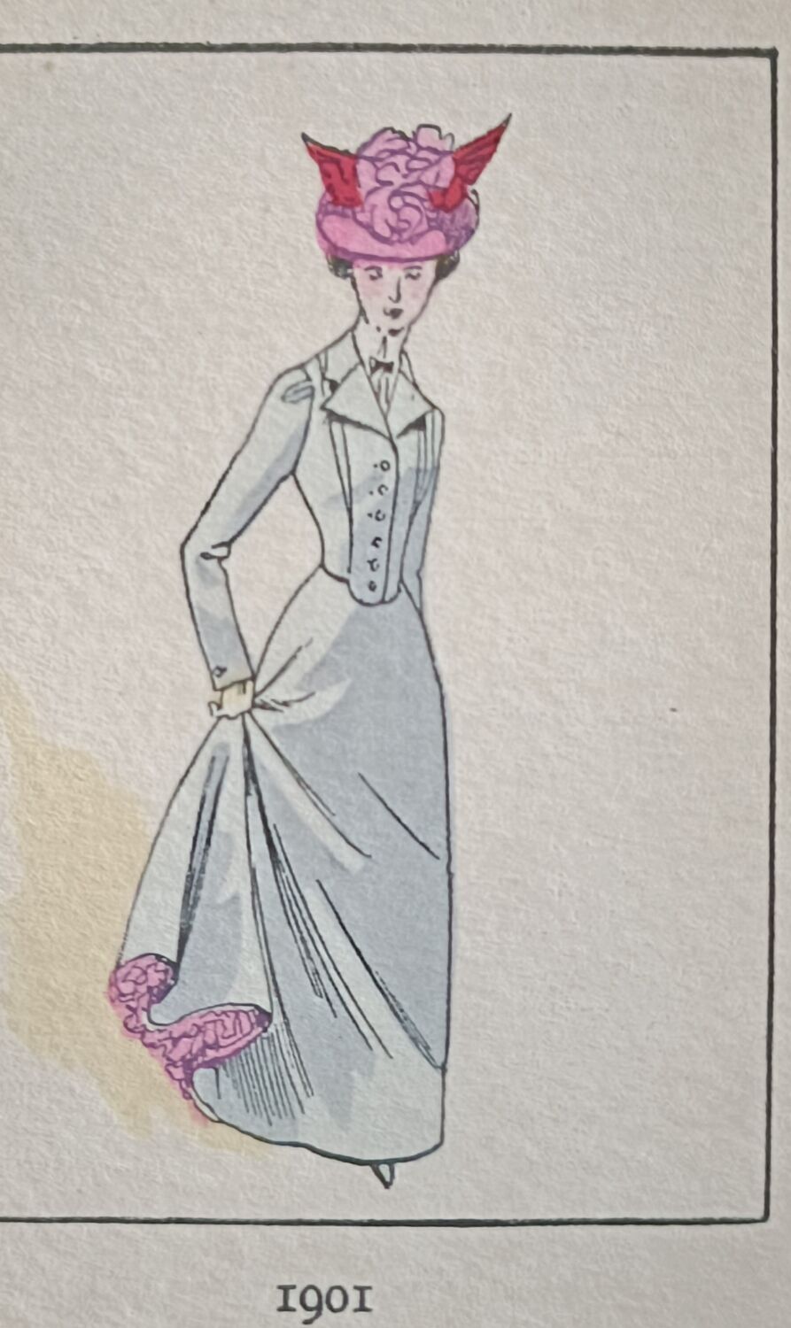 Colorful stencil Art Deco fashion