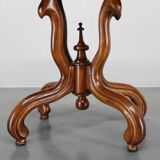 1930s Bentwood Table with Walnut Top Finish, Czechoslovakia