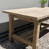Stripped farmhouse table extensions to 255 cm